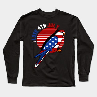 America Shirt 4th of July Patriotic T-shirt holiday Long Sleeve T-Shirt